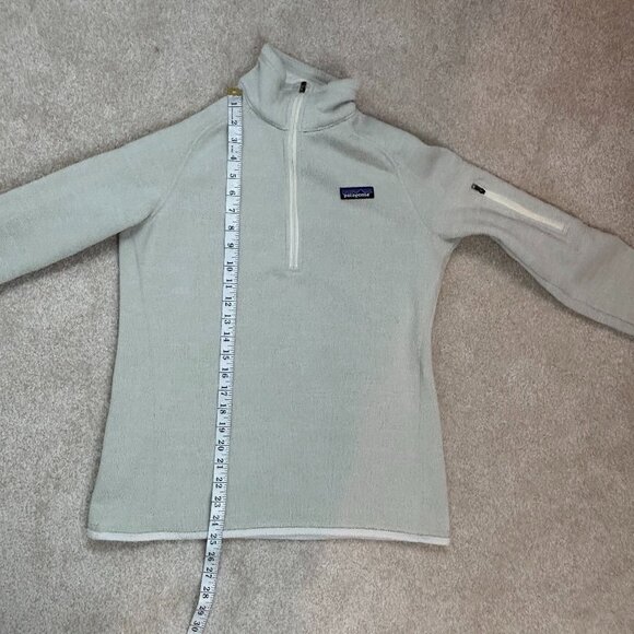 Patagonia Women's Better Sweater 1/4 Zip Fleece in Ivory Cream Off‎ White Size M - Picture 6 of 7